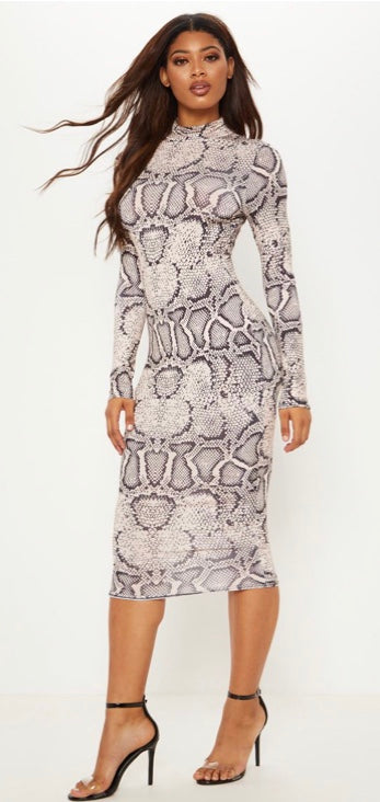 No Snakes Midi Dress