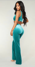 Load image into Gallery viewer, Teal Velvet Set