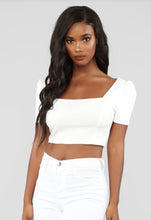 Load image into Gallery viewer, White Crop Top