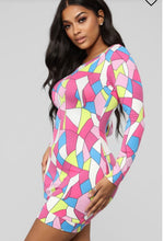 Load image into Gallery viewer, Colorful Mini Dress