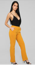 Load image into Gallery viewer, Wide Leg Mustard Pants