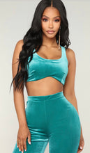 Load image into Gallery viewer, Teal Velvet Set