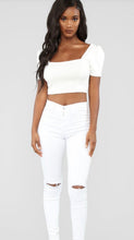 Load image into Gallery viewer, White Crop Top