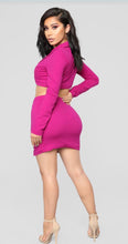 Load image into Gallery viewer, Magenta Mini Skirt Set