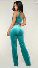 Load image into Gallery viewer, Teal Velvet Set